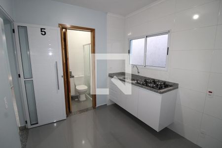 Cozinha de casa para alugar com 1 quarto, 27m² em Jardim Vila Formosa, São Paulo