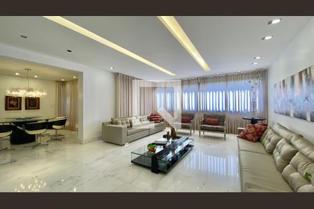 Sala de apartamento à venda com 3 quartos, 271m² em Belvedere, Belo Horizonte