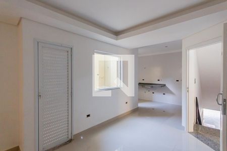 Sala de apartamento à venda com 1 quarto, 50m² em Campestre, Santo André