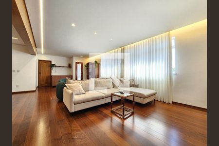 Sala de apartamento à venda com 4 quartos, 196m² em Anchieta, Belo Horizonte