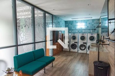 Área comum - Lavanderia de kitnet/studio para alugar com 1 quarto, 22m² em Vila Mariana, São Paulo