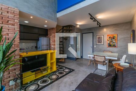 Sala de apartamento à venda com 1 quarto, 65m² em A Industrial, Barueri