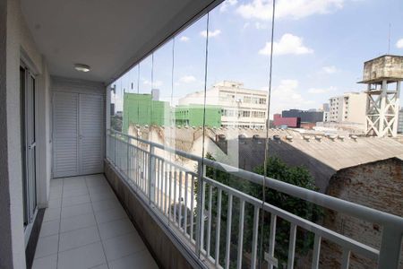 Varanda da Sala de apartamento para alugar com 2 quartos, 48m² em Belém, São Paulo