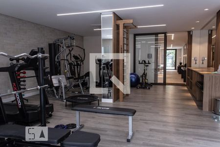 Studio para alugar com 45m², 1 quarto e 1 vaga Studio para alugar com 45m², 1 quarto e 1 vagaAcademia