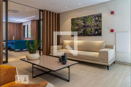 Studio para alugar com 45m², 1 quarto e 1 vaga Studio para alugar com 45m², 1 quarto e 1 vagaHall Social