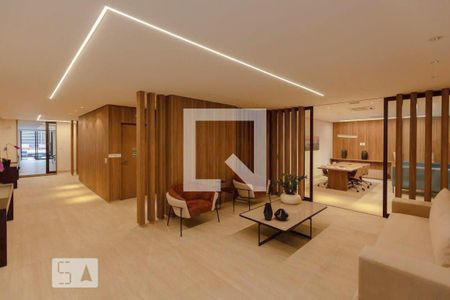 Studio para alugar com 45m², 1 quarto e 1 vaga Studio para alugar com 45m², 1 quarto e 1 vagaHall Social