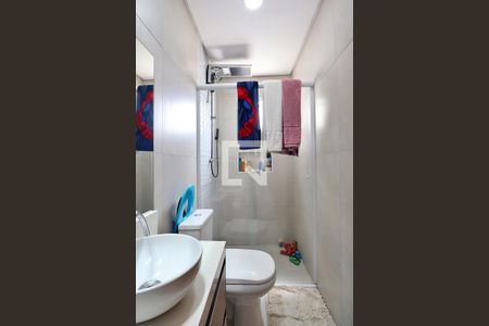 Banheiro do Quarto 1 - Suíte de apartamento à venda com 2 quartos, 103m² em Parque das Nações, Santo André