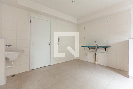 Sala / Cozinha de apartamento para alugar com 1 quarto, 32m² em Barra Funda, São Paulo