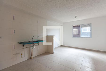 Sala / Cozinha de apartamento para alugar com 1 quarto, 32m² em Barra Funda, São Paulo