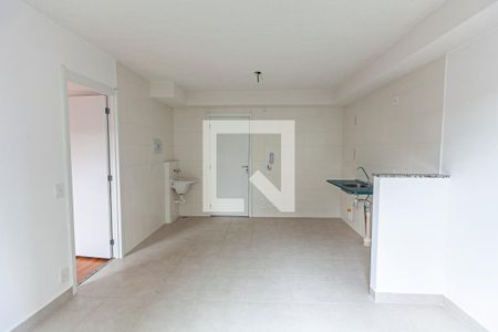 Sala / Cozinha de apartamento para alugar com 1 quarto, 32m² em Barra Funda, São Paulo