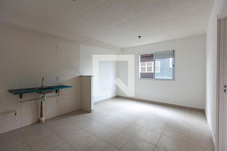 Sala / Cozinha de apartamento para alugar com 1 quarto, 32m² em Barra Funda, São Paulo