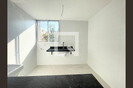 Cozinha de apartamento à venda com 2 quartos, 52m² em Santa Rosa, Belo Horizonte