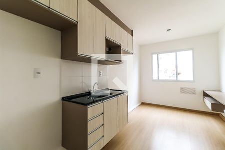 Cozinha integrada de apartamento para alugar com 1 quarto, 24m² em Vila Nova das Belezas, São Paulo