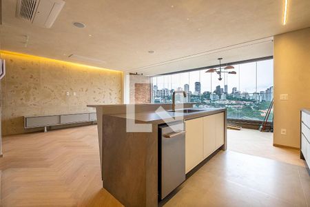 Sala/Cozinha de apartamento para alugar com 1 quarto, 136m² em Cerqueira César, São Paulo