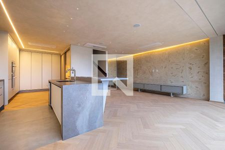 Sala/Cozinha de apartamento para alugar com 1 quarto, 136m² em Cerqueira César, São Paulo
