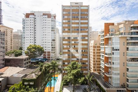 Varanda da Sala - Vista de apartamento para alugar com 3 quartos, 110m² em Cerqueira César, São Paulo