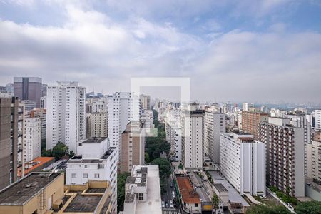 Sala/Cozinha - Vista de apartamento à venda com 1 quarto, 80m² em Jardim Paulista, São Paulo