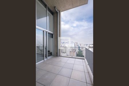 Sala/Cozinha - Varanda de apartamento à venda com 1 quarto, 80m² em Jardim Paulista, São Paulo
