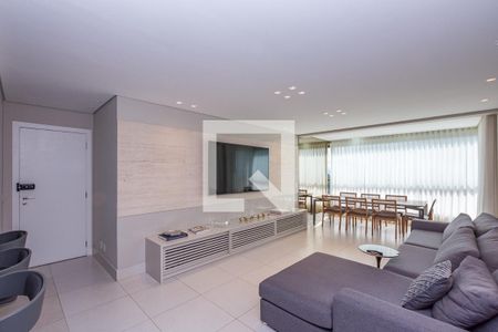 Sala de apartamento para alugar com 2 quartos, 98m² em Vila da Serra, Nova Lima