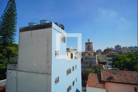 Sala_Vista  de apartamento à venda com 3 quartos, 103m² em Auxiliadora, Porto Alegre