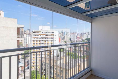 Varanda de kitnet/studio para alugar com 1 quarto, 25m² em Bela Vista, São Paulo