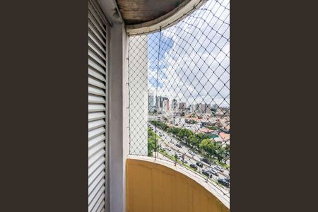 Varanda da sala de apartamento para alugar com 1 quarto, 39m² em Centro, São Bernardo do Campo