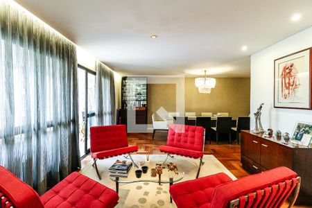 Sala de apartamento à venda com 3 quartos, 198m² em Real Parque, São Paulo