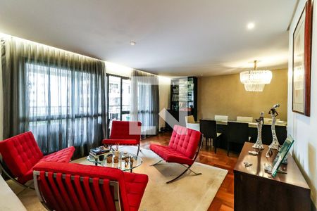 Sala de apartamento à venda com 3 quartos, 198m² em Real Parque, São Paulo