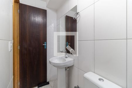 Banheiro da Suíte de casa de condomínio para alugar com 1 quarto, 32m² em Vila Caraguata, São Paulo