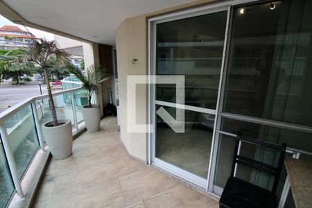 Varanda da Sala de apartamento para alugar com 1 quarto, 45m² em Recreio dos Bandeirantes, Rio de Janeiro
