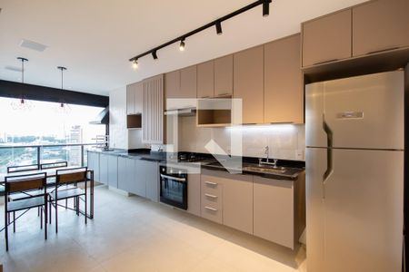 Sala e cozinha de apartamento à venda com 2 quartos, 50m² em Centro, Osasco