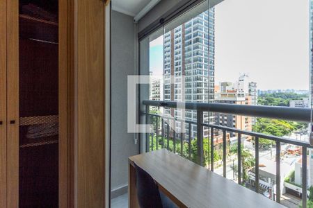 Studio à venda com 21m², 1 quarto e sem vagaVaranda