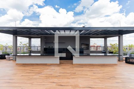 Studio para alugar com 28m², 0 quarto e sem vaga Studio para alugar com 28m², 0 quarto e sem vagaÁrea comum (Rooftop) - Churrasqueira