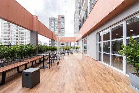 Studio para alugar com 28m², 0 quarto e sem vaga Studio para alugar com 28m², 0 quarto e sem vagaÁrea comum - Apoio Salão de festas