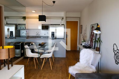 Sala de apartamento para alugar com 1 quarto, 50m² em Campestre, Santo André