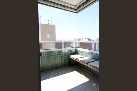 Varanda da Sala de apartamento para alugar com 1 quarto, 50m² em Campestre, Santo André
