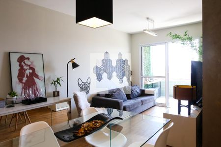 Sala de apartamento para alugar com 1 quarto, 50m² em Campestre, Santo André