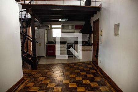 Sala / Cozinha de apartamento para alugar com 3 quartos, 120m² em Petrópolis, Porto Alegre