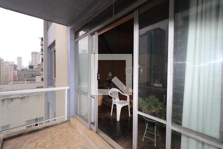 Varanda da Sala de apartamento à venda com 3 quartos, 230m² em Jardim Paulista, São Paulo