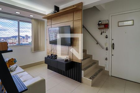 1 Andar - Sala de apartamento à venda com 3 quartos, 131m² em Sagrada Família, Belo Horizonte