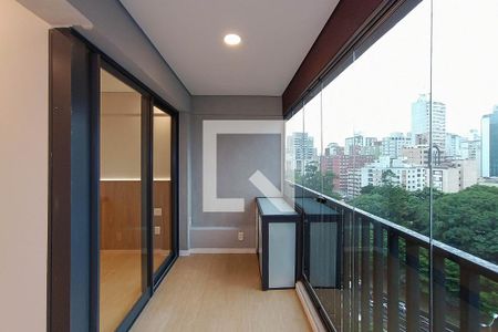 Varanda da Sala de apartamento para alugar com 1 quarto, 39m² em Paraíso, São Paulo