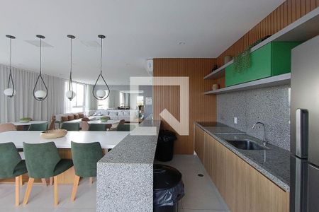 Studio para alugar com 32m², 1 quarto e sem vagaÁrea comum - Salão de festas