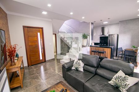 Sala de casa de condomínio para alugar com 3 quartos, 136m² em Jardins do Império, Indaiatuba