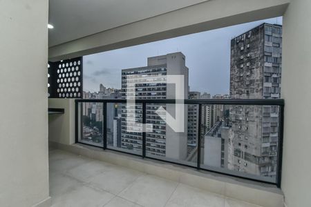 Varanda de apartamento para alugar com 1 quarto, 34m² em Bela Vista, São Paulo