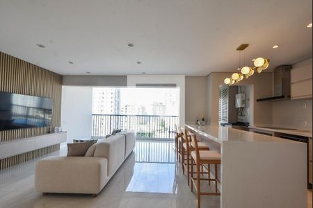 Sala de apartamento para alugar com 2 quartos, 77m² em Vila Cordeiro, São Paulo