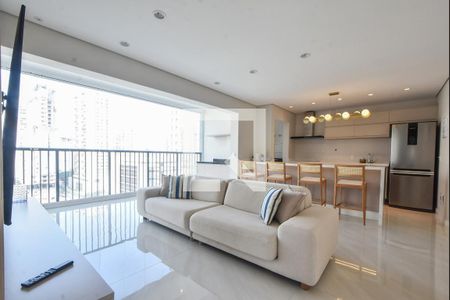 Sala de Estar de apartamento para alugar com 2 quartos, 77m² em Vila Cordeiro, São Paulo