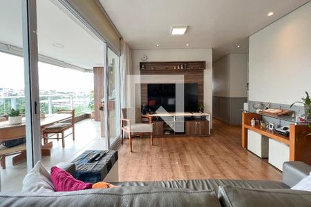 Sala de apartamento à venda com 3 quartos, 96m² em Vila Anastácio, São Paulo