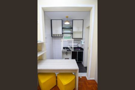 Cozinha - Armários de kitnet/studio para alugar com 1 quarto, 21m² em Catete, Rio de Janeiro
