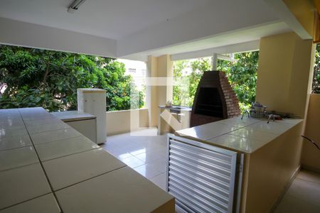 Área comum - Churrasqueira de kitnet/studio para alugar com 1 quarto, 21m² em Catete, Rio de Janeiro