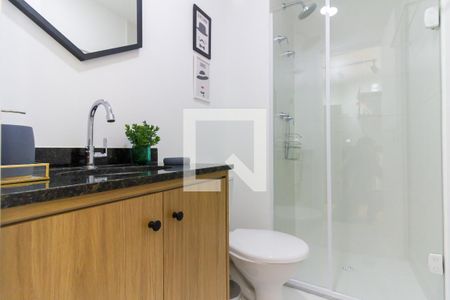 Studio para alugar com 24m², 1 quarto e sem vaga Studio para alugar com 24m², 1 quarto e sem vagaBanheiro